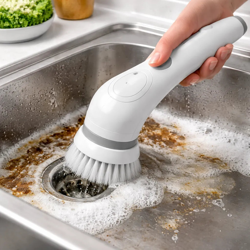 Cepillo Eléctrico Magic Brush: Limpieza Profunda en Minutos