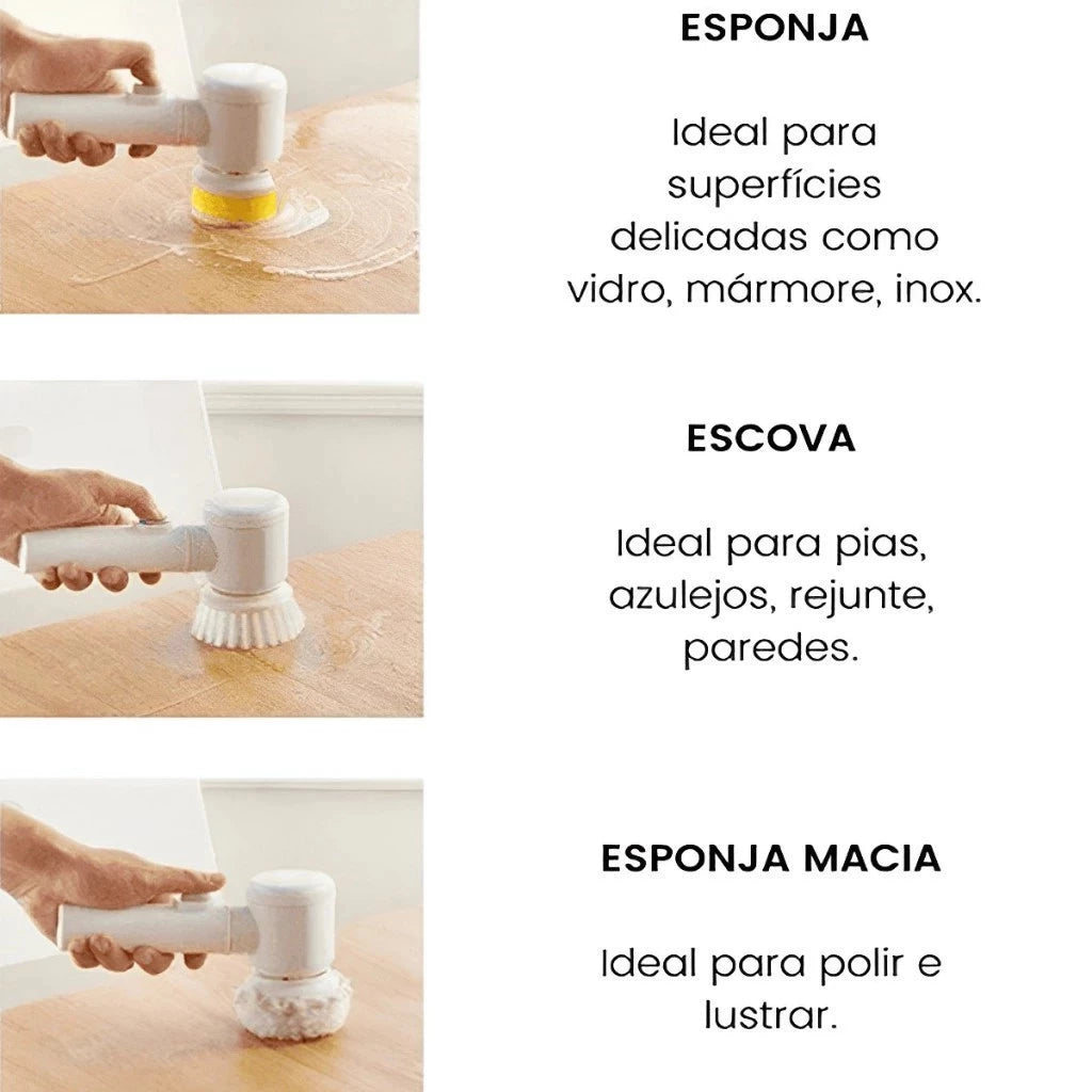 Cepillo Eléctrico Magic Brush: Limpieza Profunda en Minutos